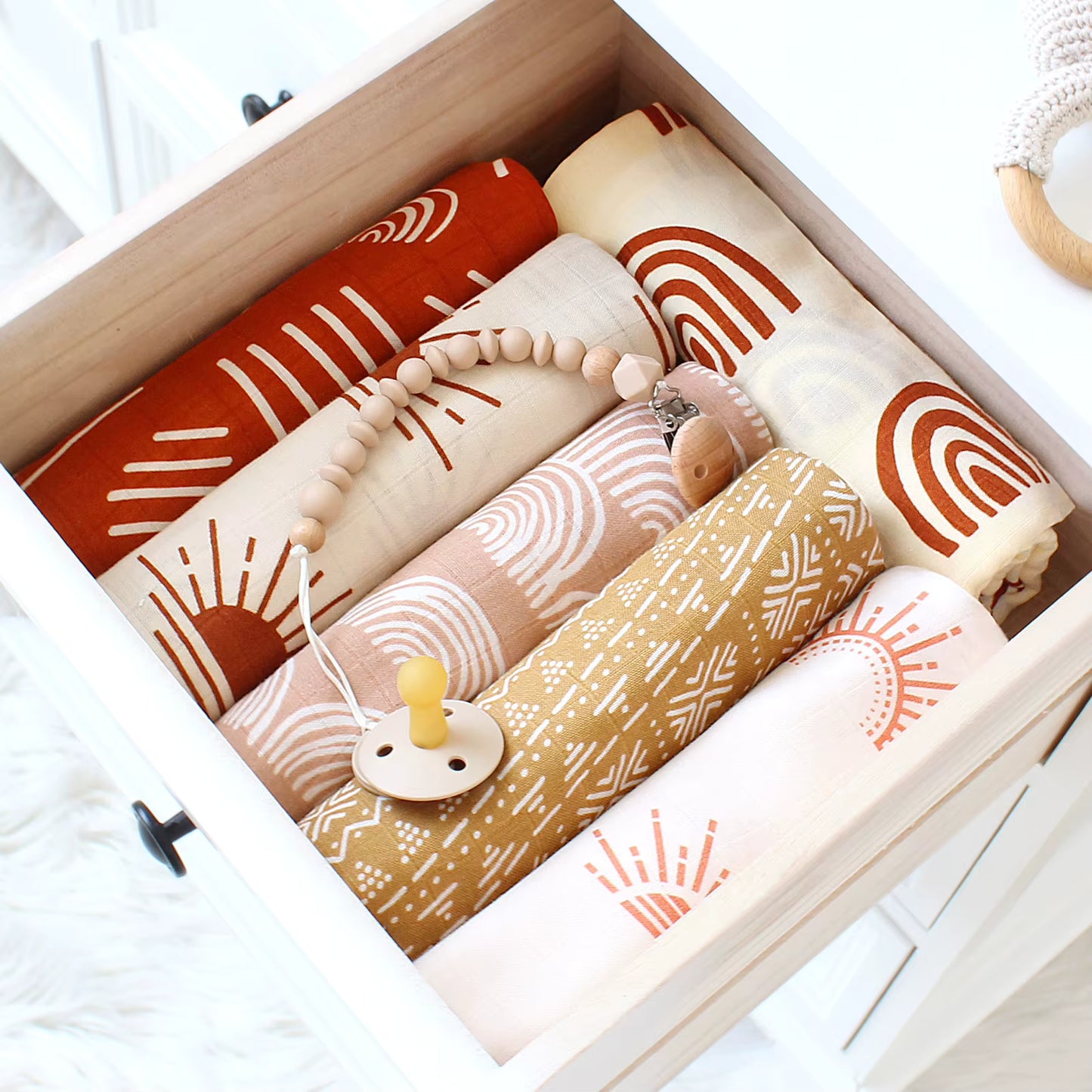 Manta Muselina Algodón y Bambú 120x120 cm