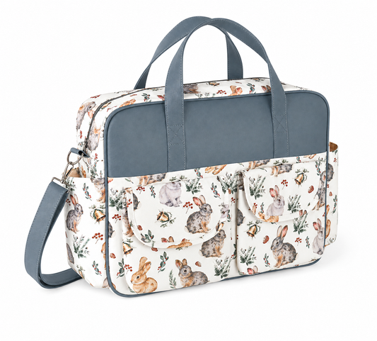 Bolso Maternal Bunny Blue