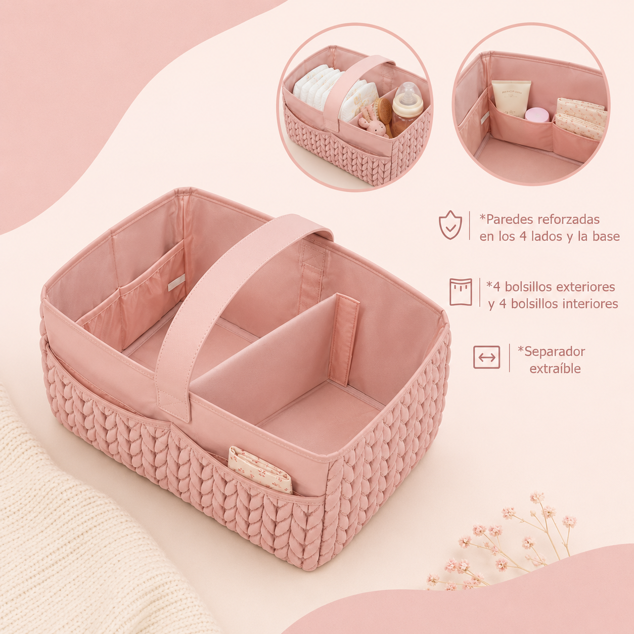 Canastos Organizadores Impermeables para Bebé