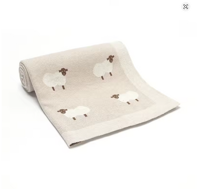 Mantas de Algodón Tejidas para Bebé 90x70 cm