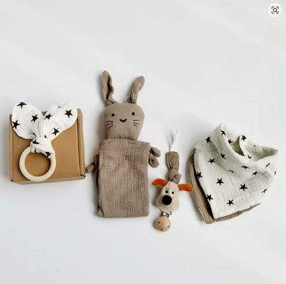 Set de Regalo para Recién Nacido — 4 Productos