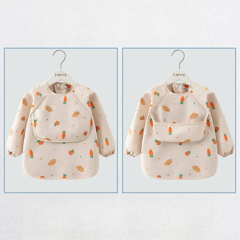 Babero de Alimentación Manga Larga Impermeable