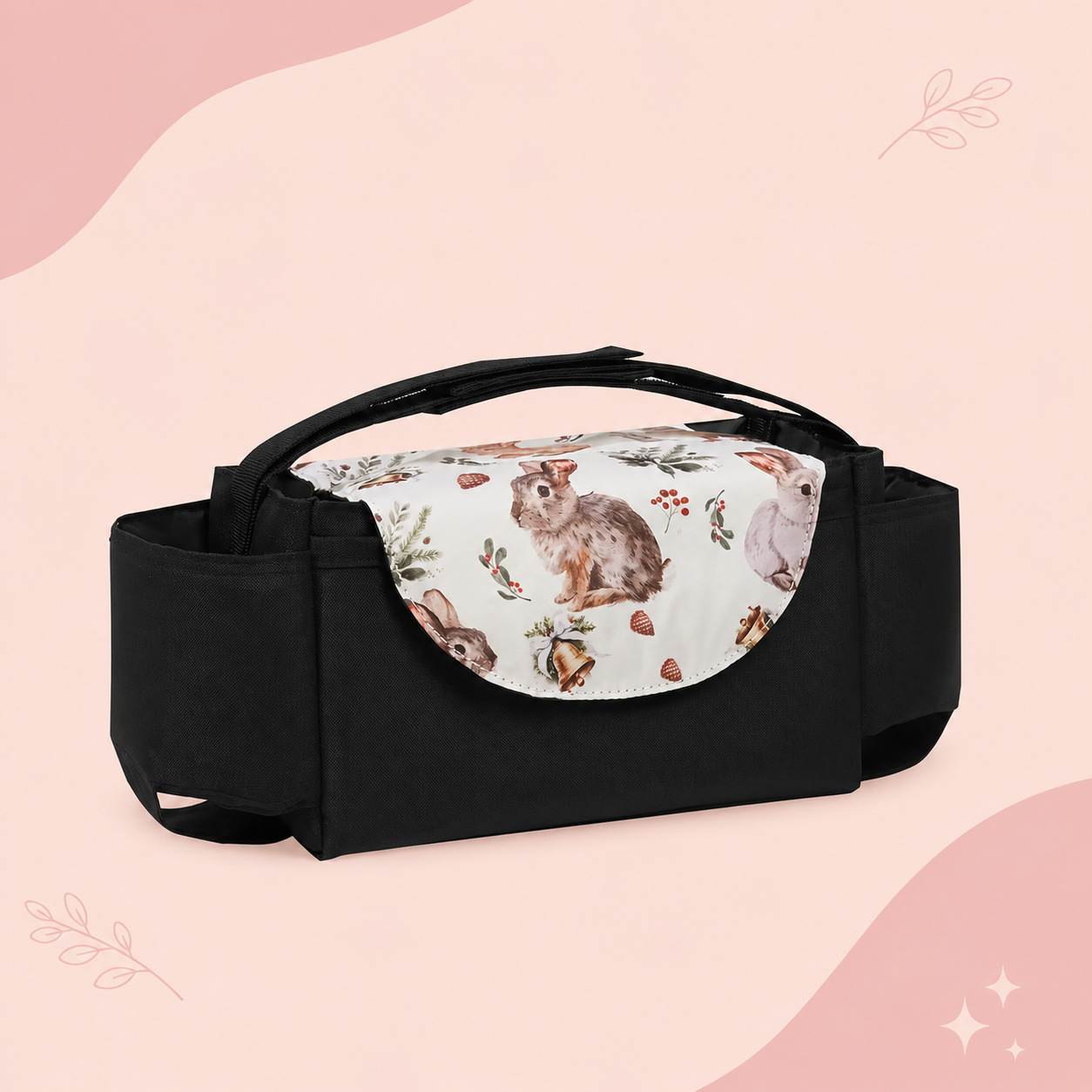 Bolso Colgante para Cochecito y Cuna Diseño Conejo