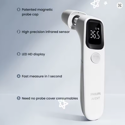 Termómetro Digital Infrarrojo 2 en 1 Philips Avent