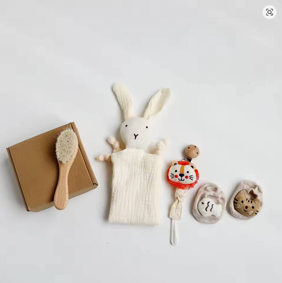 Set de Regalo para Recién Nacido — 4 Productos