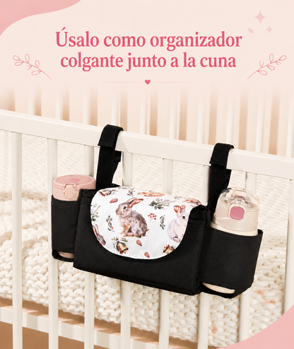 Bolso Colgante para Cochecito y Cuna Diseño Conejo