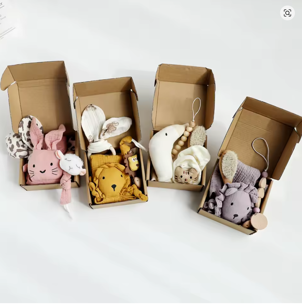 Set de Regalo para Recién Nacido — 4 Productos